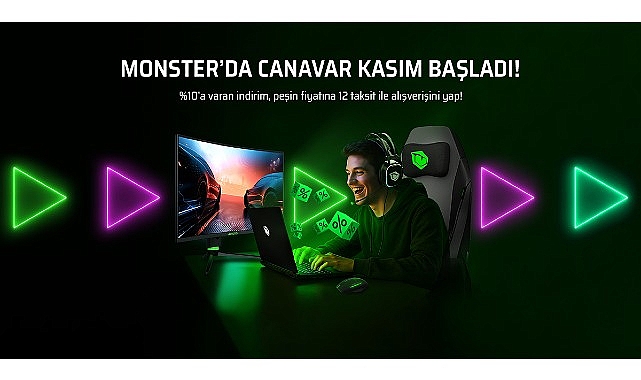Kasım ayında Monster’dan canavar gibi indirim kampanyası görseli