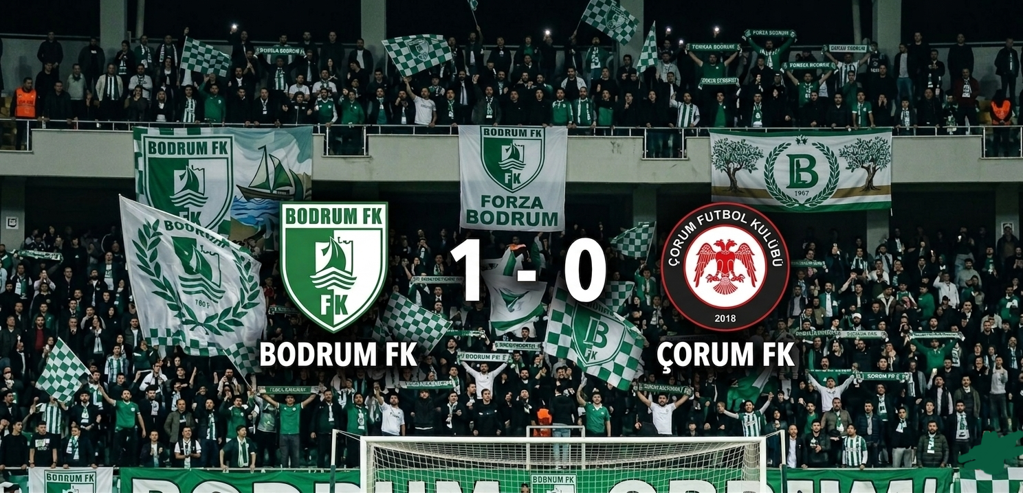 Bodrum FK Avantajı Kaptı! Çorum FK Karşısında Kritik Galibiyet görseli
