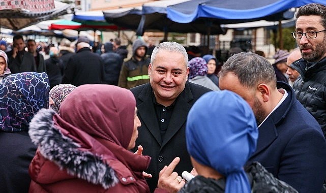 Başkan Özarslan’dan Ayvalı Semt Pazarı’na Ziyaret görseli