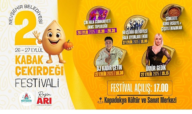 Nevşehir Belediyesi Geleneksel Kabak Çekirdeği Festivali Başlıyor görseli