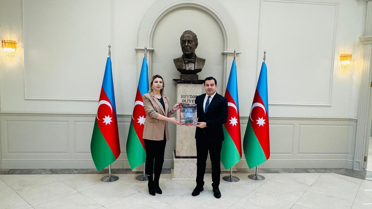 Azerbaycan Ankara Büyükelçiliği'ne dikkat çeken ziyaret görseli