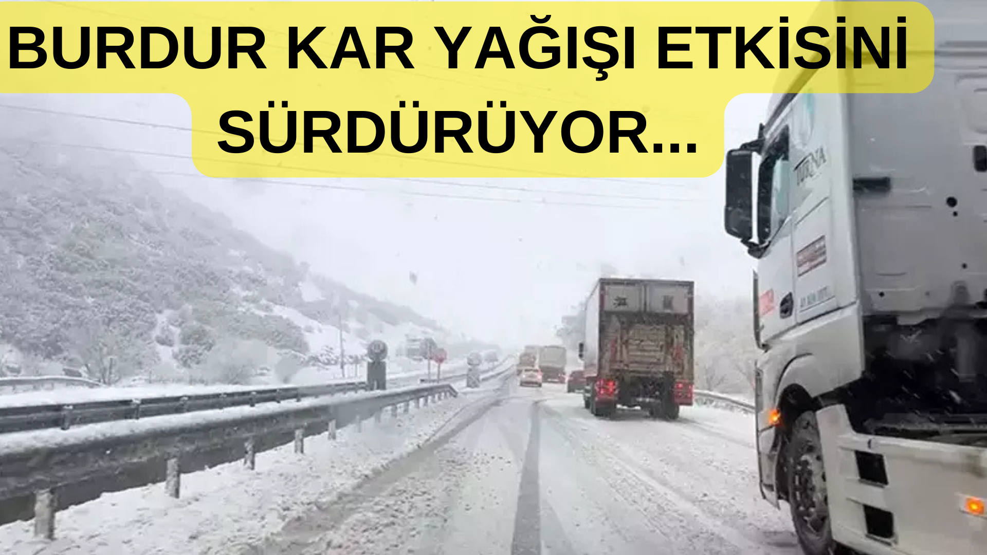 Burdur Kar Yağışı! Okullar Tatil Mi? görseli