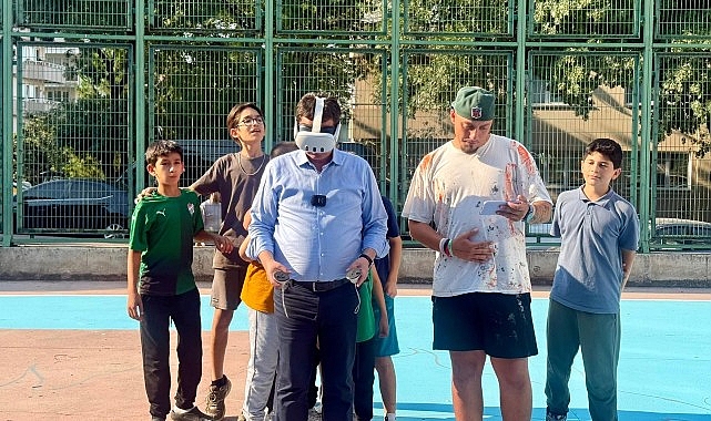 Basketbol sahaları liselilerin tasarımlarıyla güzelleşiyor görseli