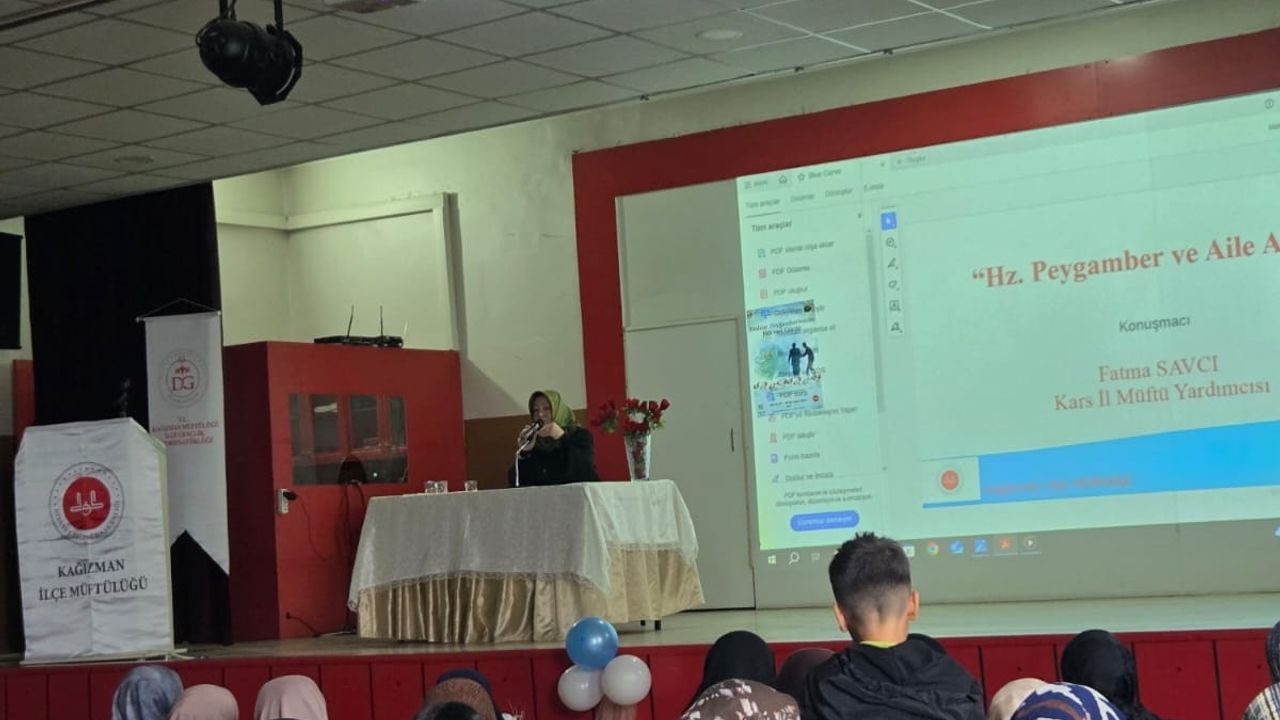 Kağızman’da Hanımlara Yönelik Mevlid-i Nebi konferansı düzenlendi görseli