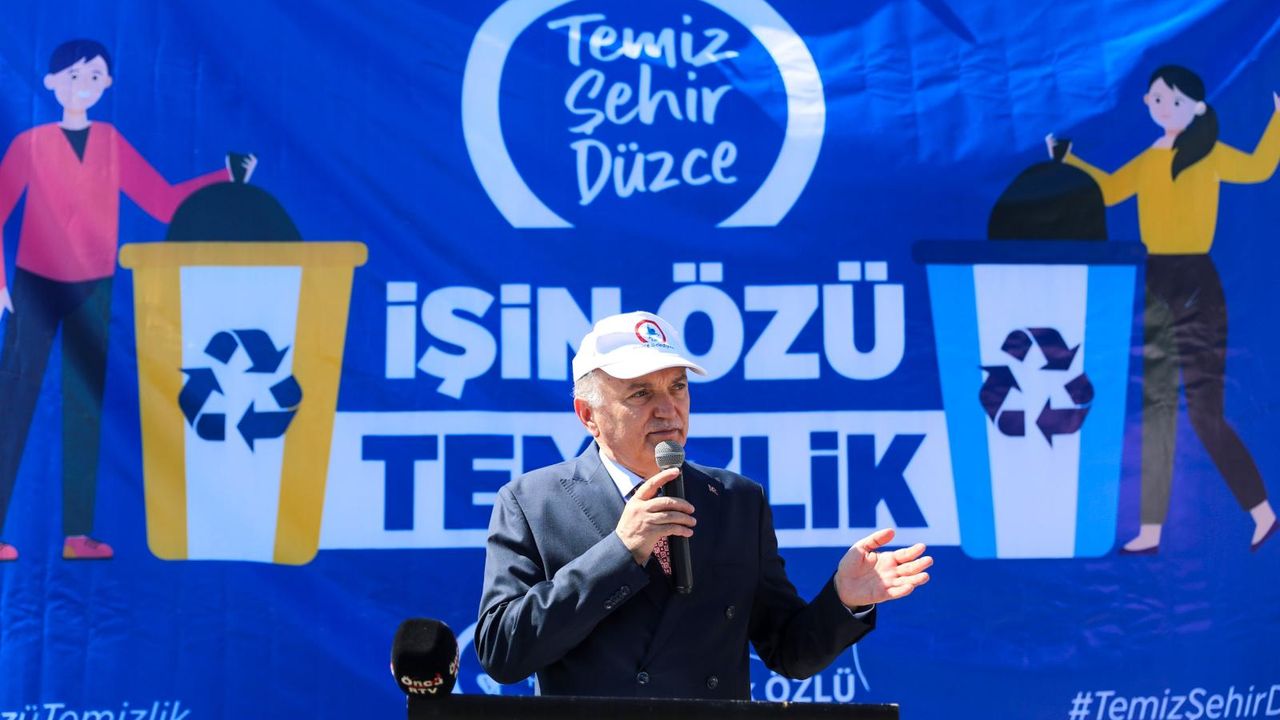 Düzce Belediyesi'nden temizlik kampanyası görseli