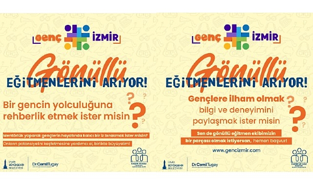 Genç İzmir gönüllü eğitmenlerini arıyor görseli