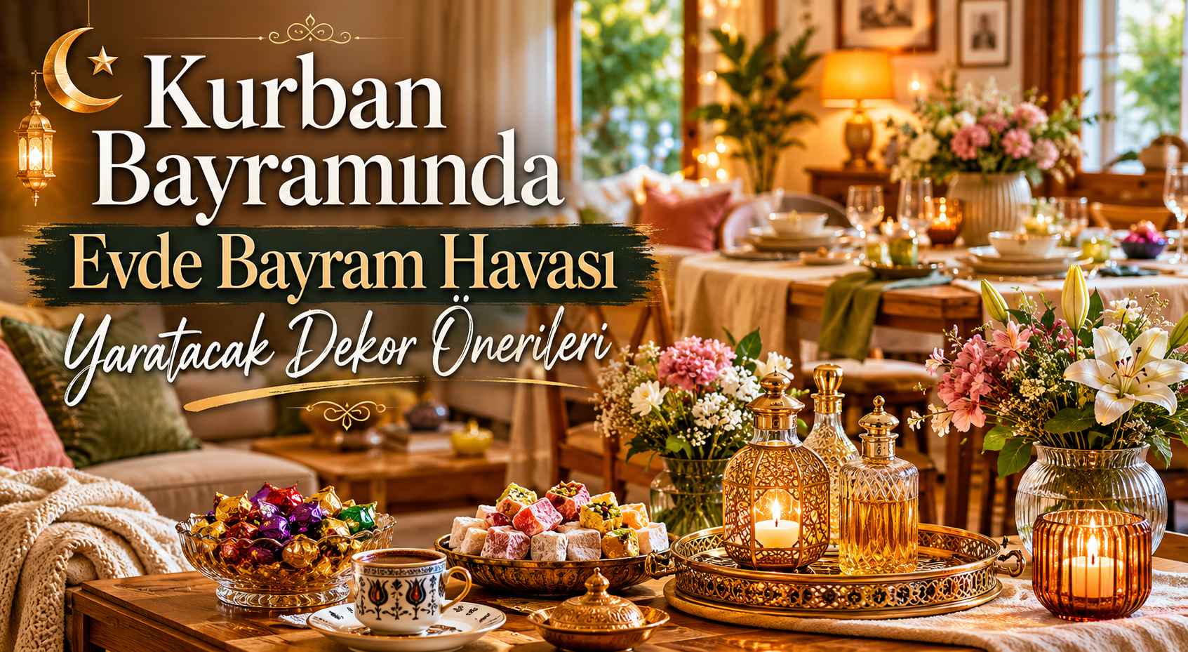 Kurban Bayramında Evde Bayram Havası Yaratacak Dekor Önerileri görseli