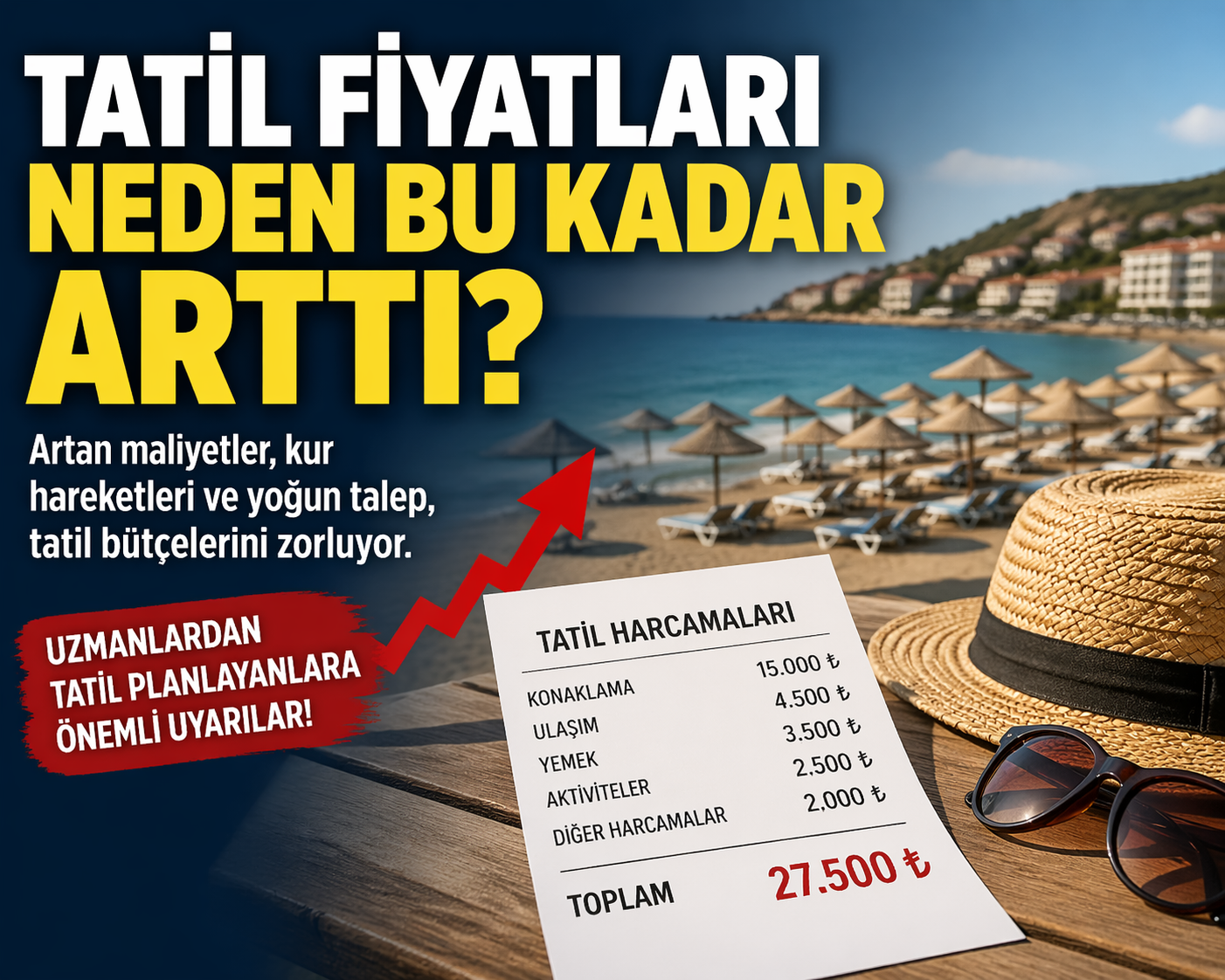 Türkiye'de Tatil Fiyatları Neden Yükseldi? görseli