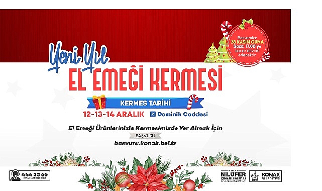Konak’ta Yılbaşı Kermesleri başlıyor görseli