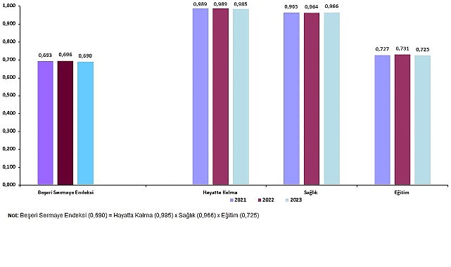 İl Seviyesinde Beşeri Sermaye Endeksi, 2021-2023 görseli