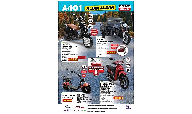 18 Şubat’ta A101’de Mobilite Ürünleri Öne Çıkıyor görseli