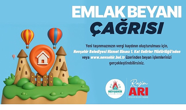 Nevşehir Belediyesi'nden Emlak Beyanı Çağrısı görseli