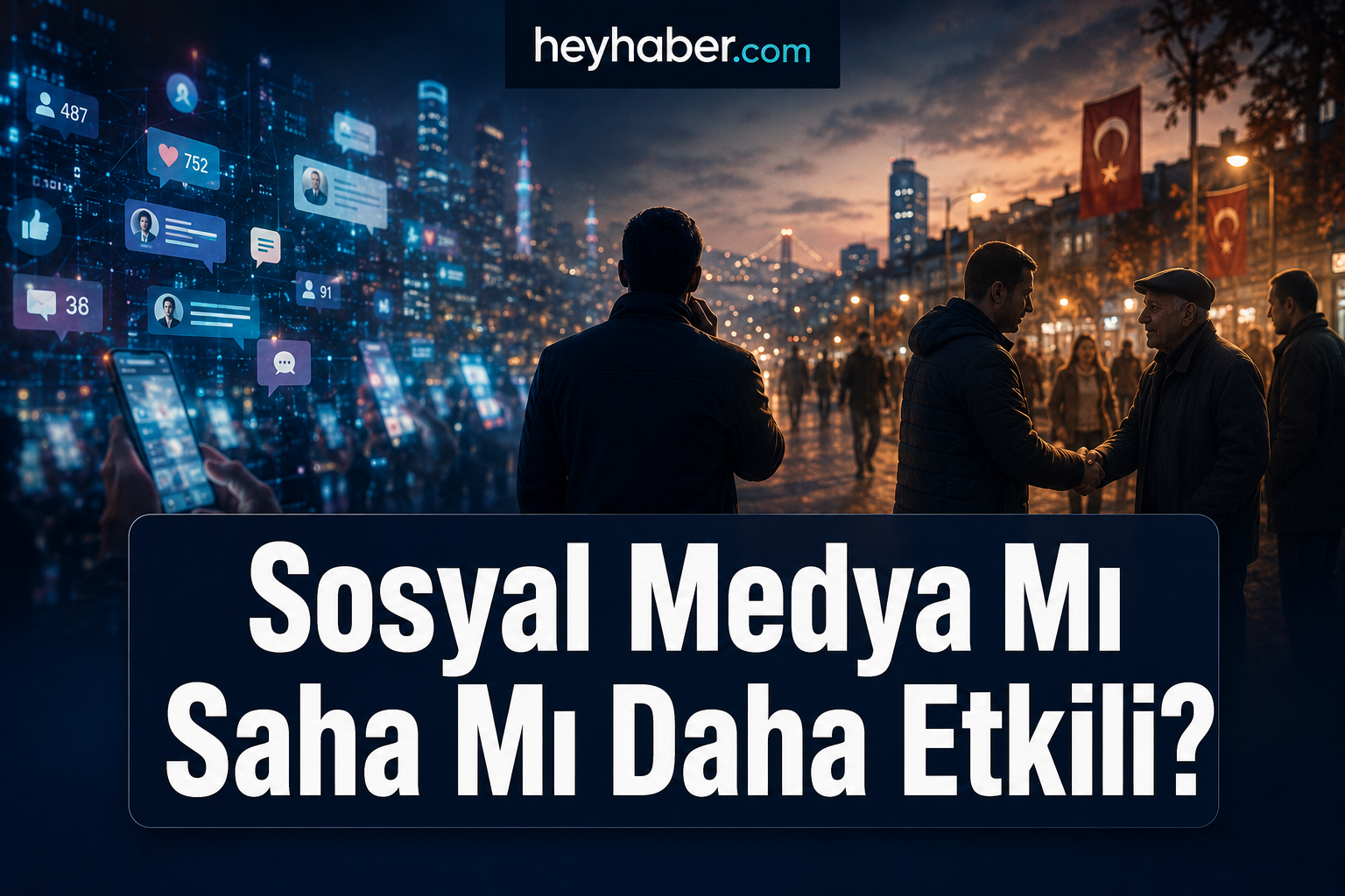 Sosyal Medya Mı Saha Mı Daha Etkili? görseli
