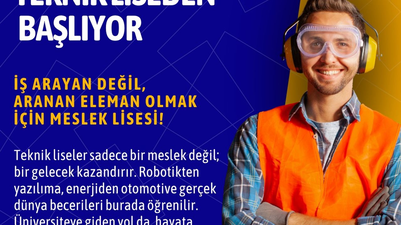 Mesleki eğitim, geleceğimizin teminatıdır görseli