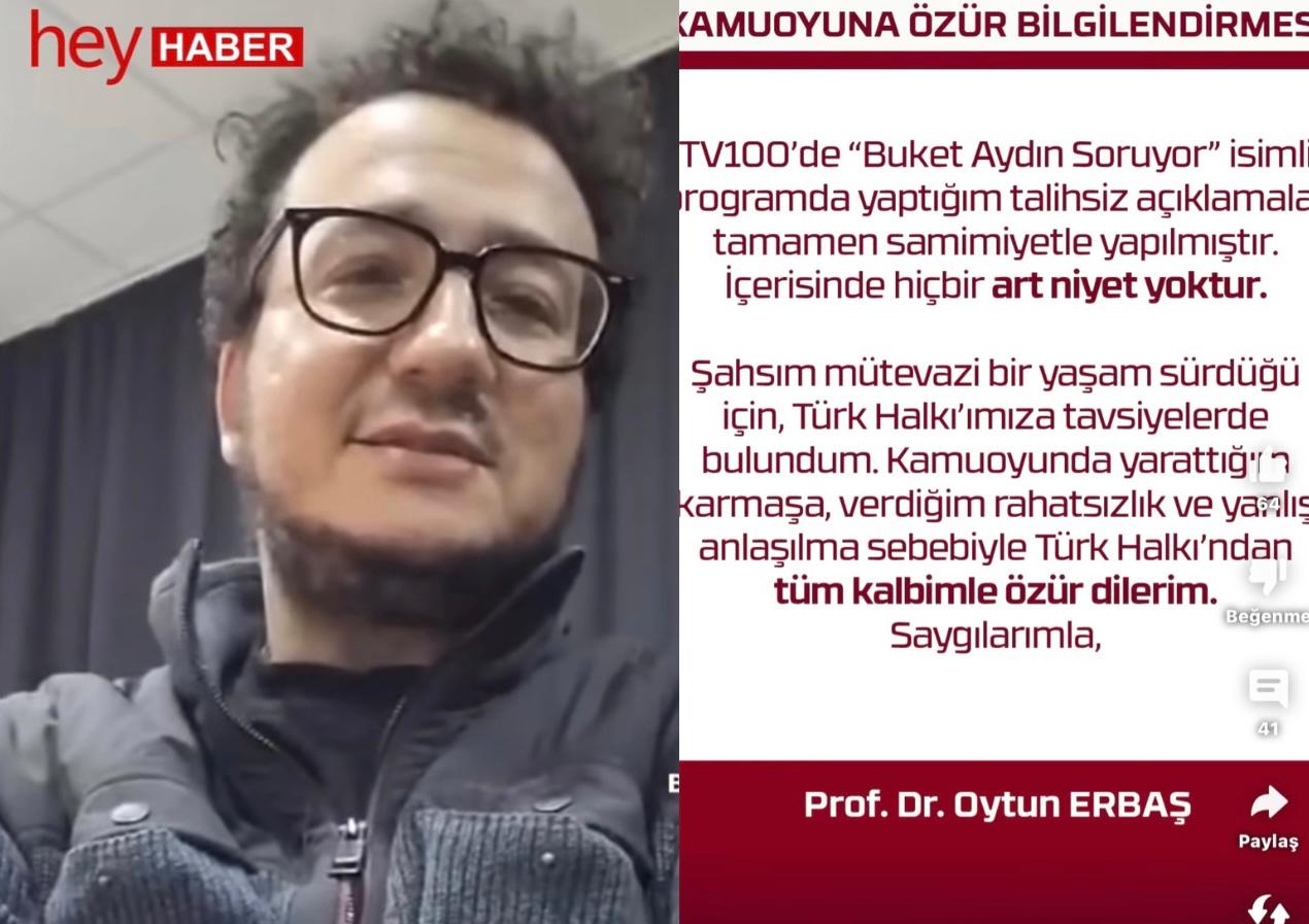 Oytun Erbaş: Türk Halkı'nda Tüm Kalbimle Özür Dilerim görseli