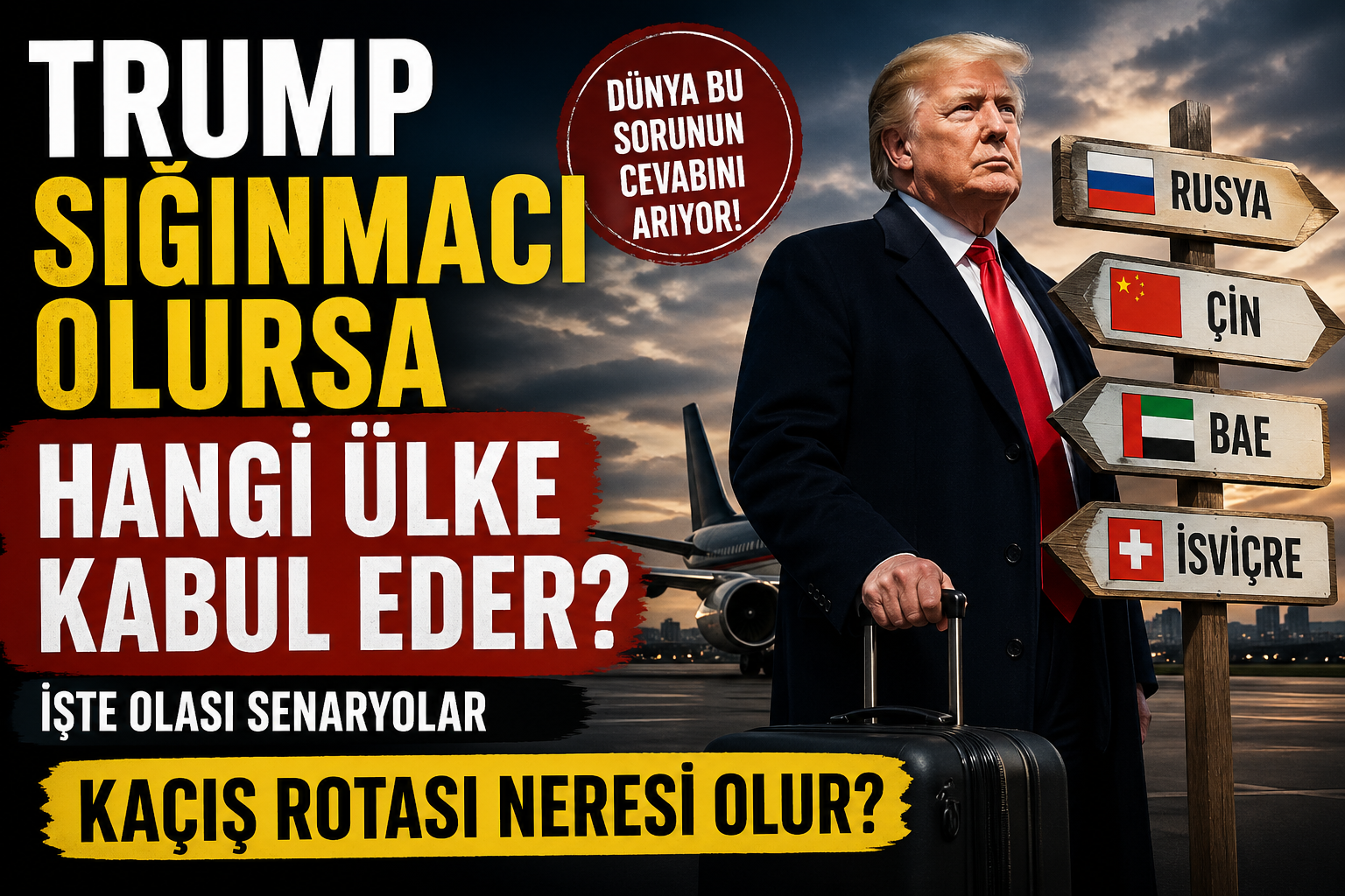 Trump Kaçarsa Nereye Gider? Dünya Bu Sorunun Cevabını Arıyor! görseli