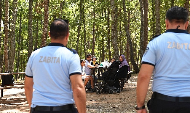 Zabıta ekipleri orman yangınlarını önlemek için denetimde görseli