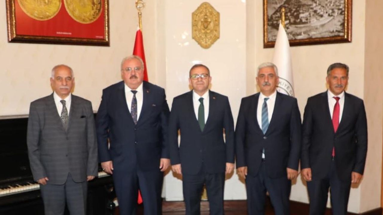 Vali Ziya Polat, Süt Üreticileri Birliği’ni makamında kabul etti görseli