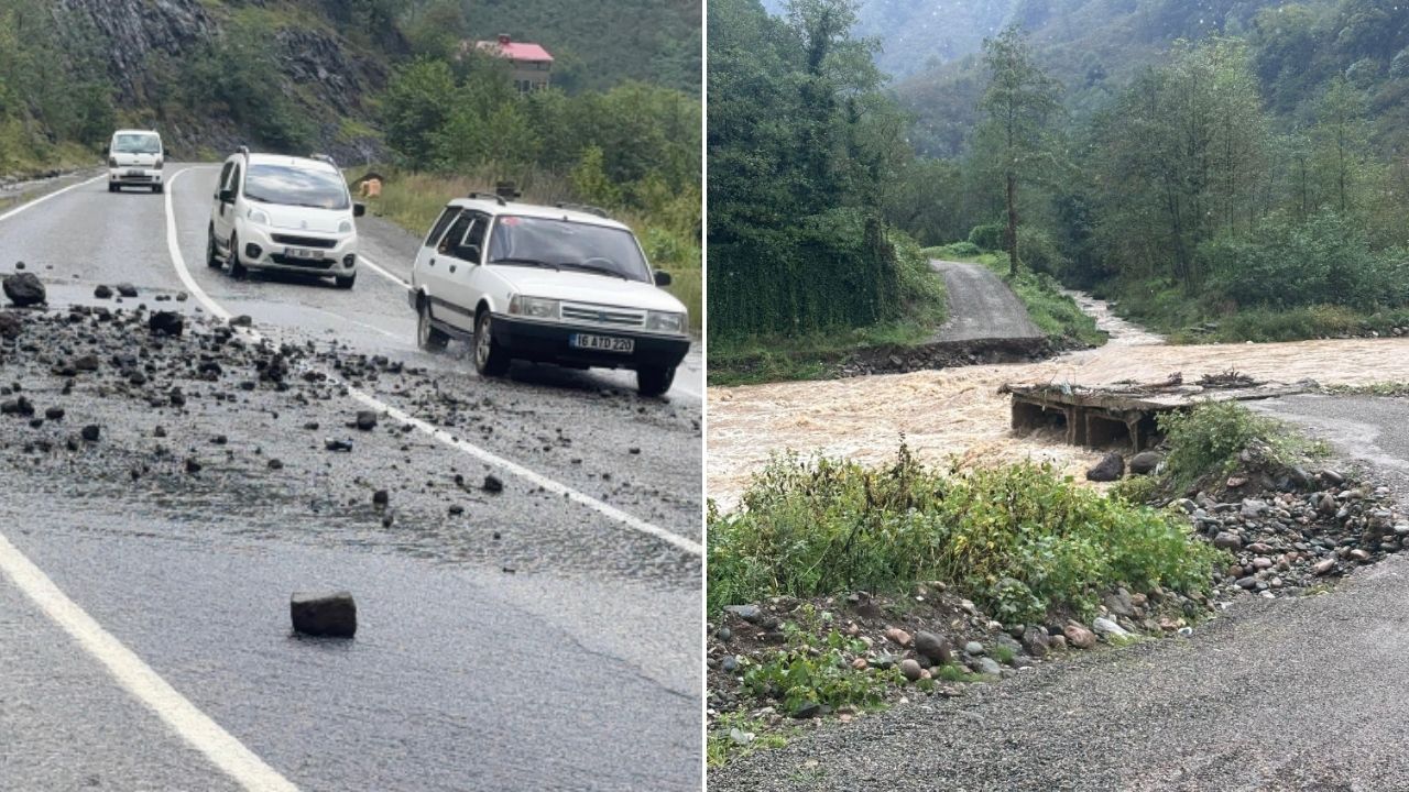 Giresun’da sel ve heyelan: Mahsur kalan 10 kişi kurtarıldı görseli