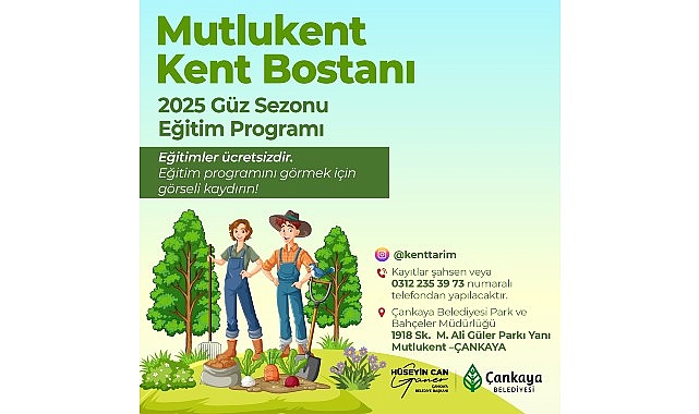Kent Bostanları Güz Eğitimleri Başlıyor görseli