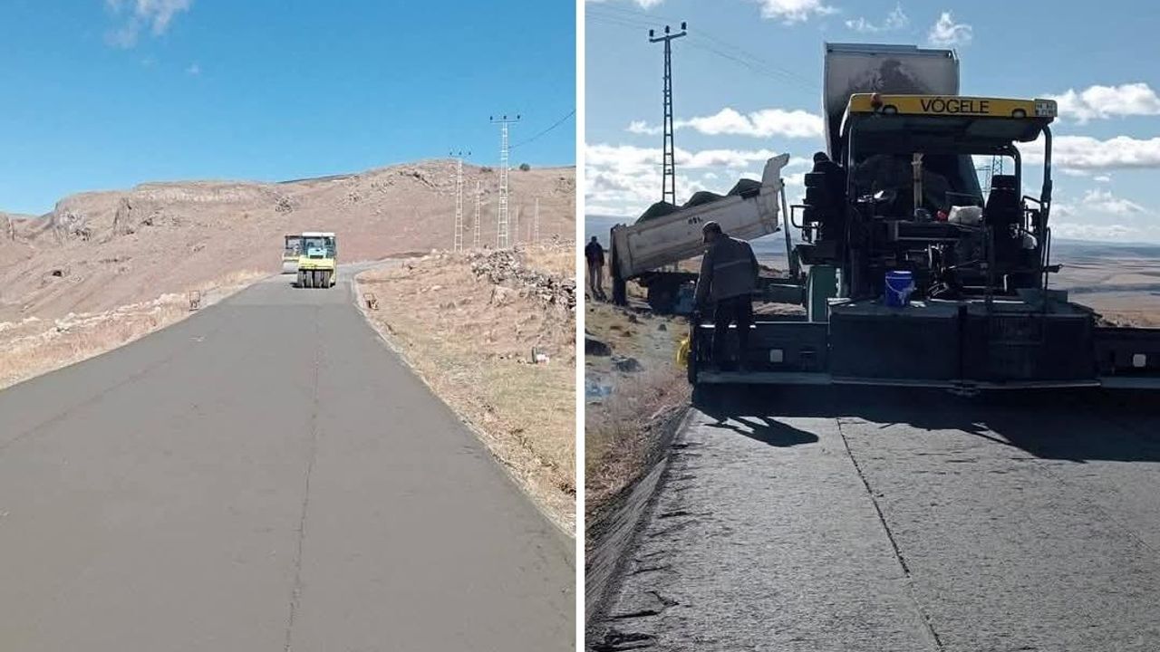 Kars'ın Susuz ilçesi Erdağı Köyü'nde SSB beton yol yapım işi başladı görseli