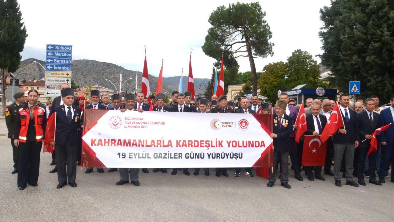 19 Eylül Gaziler Günü Amasya’da törenle kutlandı görseli