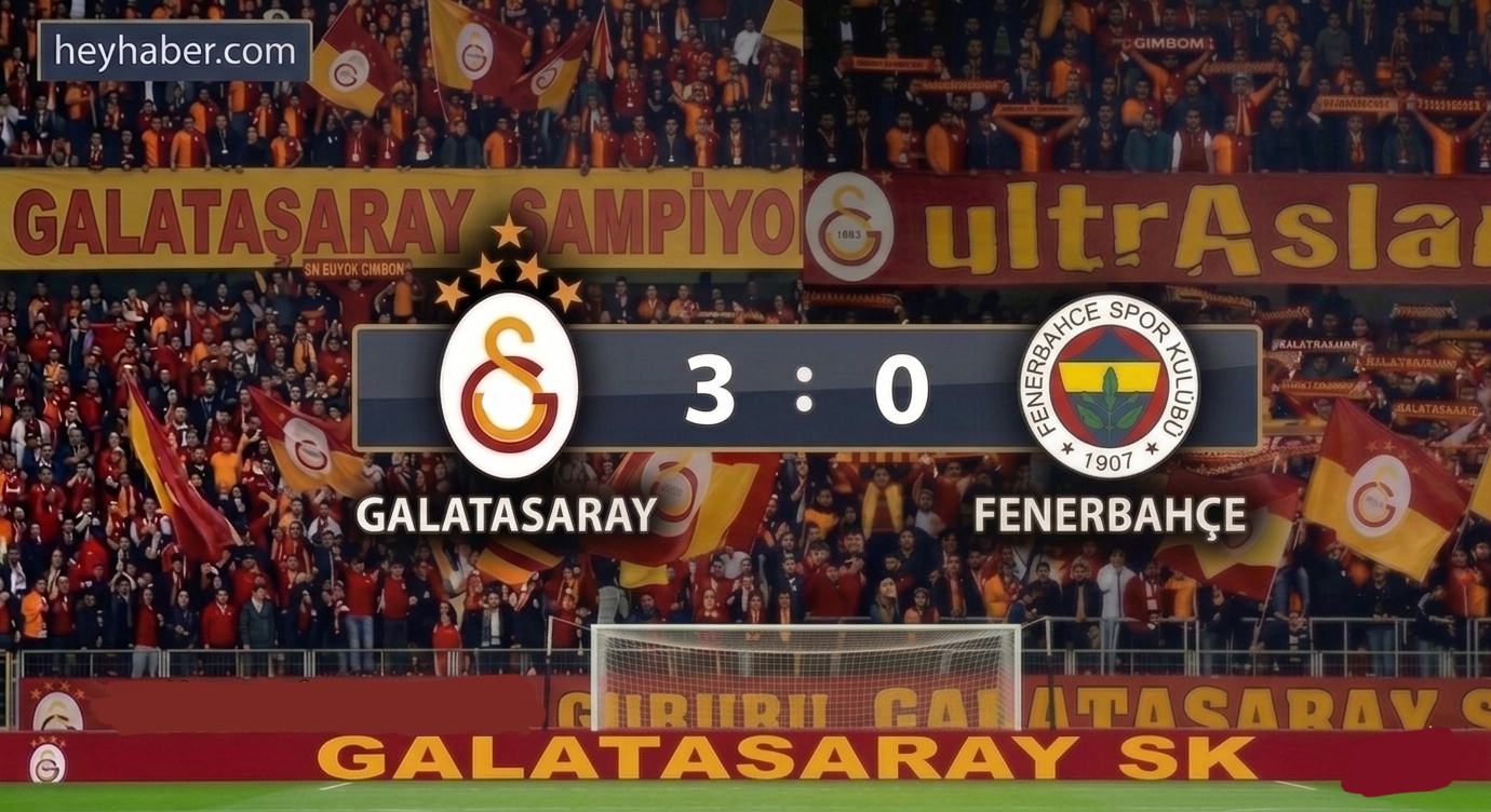Derbide Galatasaray Fenerbahçe’yi 3 Golle Devirdi! görseli