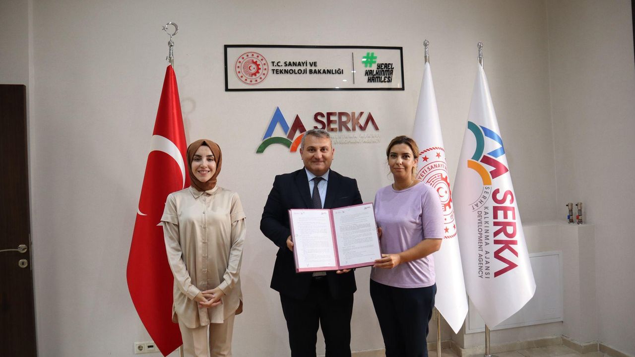 SERKA ile Gazi Kars Kadın Kooperatifi arasında teknik destek projesi sözleşmesi imzalandı görseli