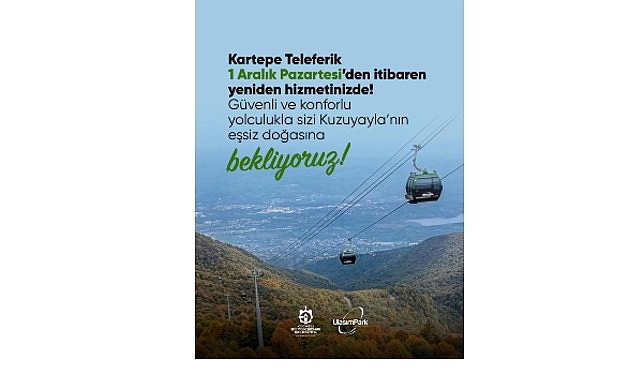 Kartepe Teleferik’te bakım çalışmaları tamam görseli
