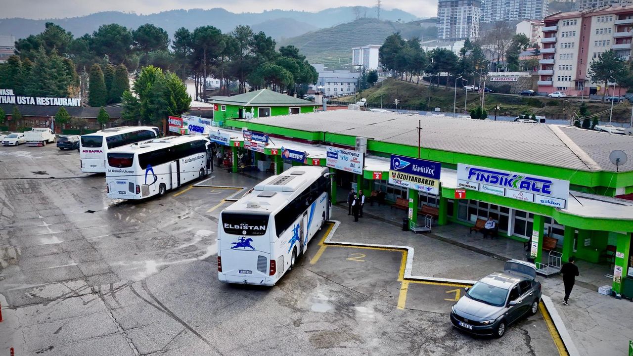 Giresun otobüs terminali yoğun bir yılı geride bıraktı görseli