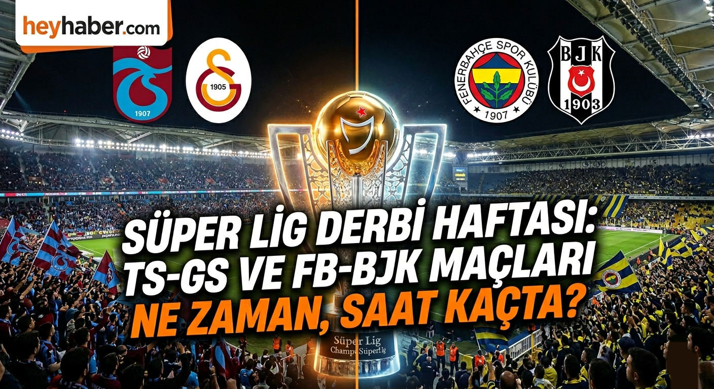Süper Lig Derbi Haftası: TS-GS ve FB-BJK Maçları Ne Zaman, Saat Kaçta? görseli