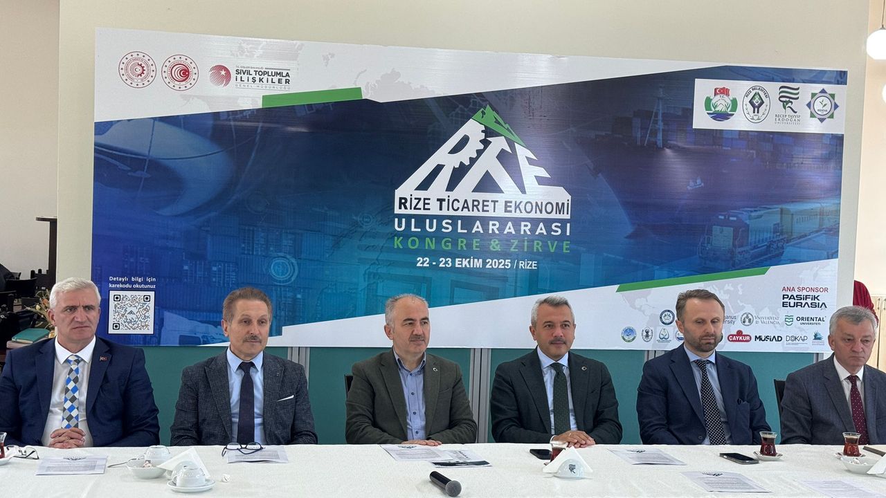 Rize’de uluslararası ticaret ve ekonomi zirvesi başlıyor görseli