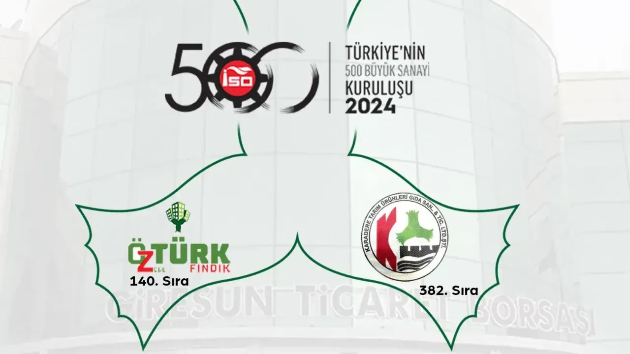 Giresun'un iki firması ISO ikinci 500 arasına girdi görseli