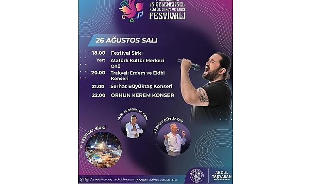 8. Uluslararası Kültür, Sanat ve Barış Festivali başlıyor görseli