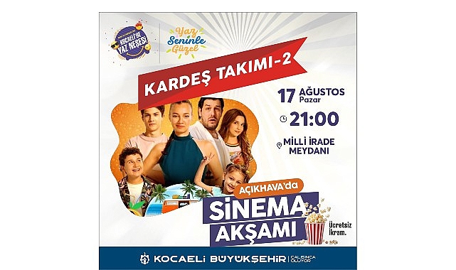 Büyükşehir'le açık havada sinema keyfi bir başka görseli