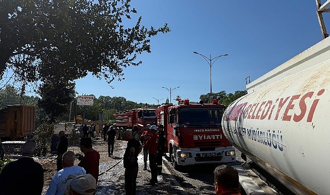 Tekirova’da korkutan yangın görseli