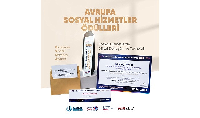 Bağcılar Belediyesi’ne Avrupa Sosyal Hizmetler Ödülü görseli