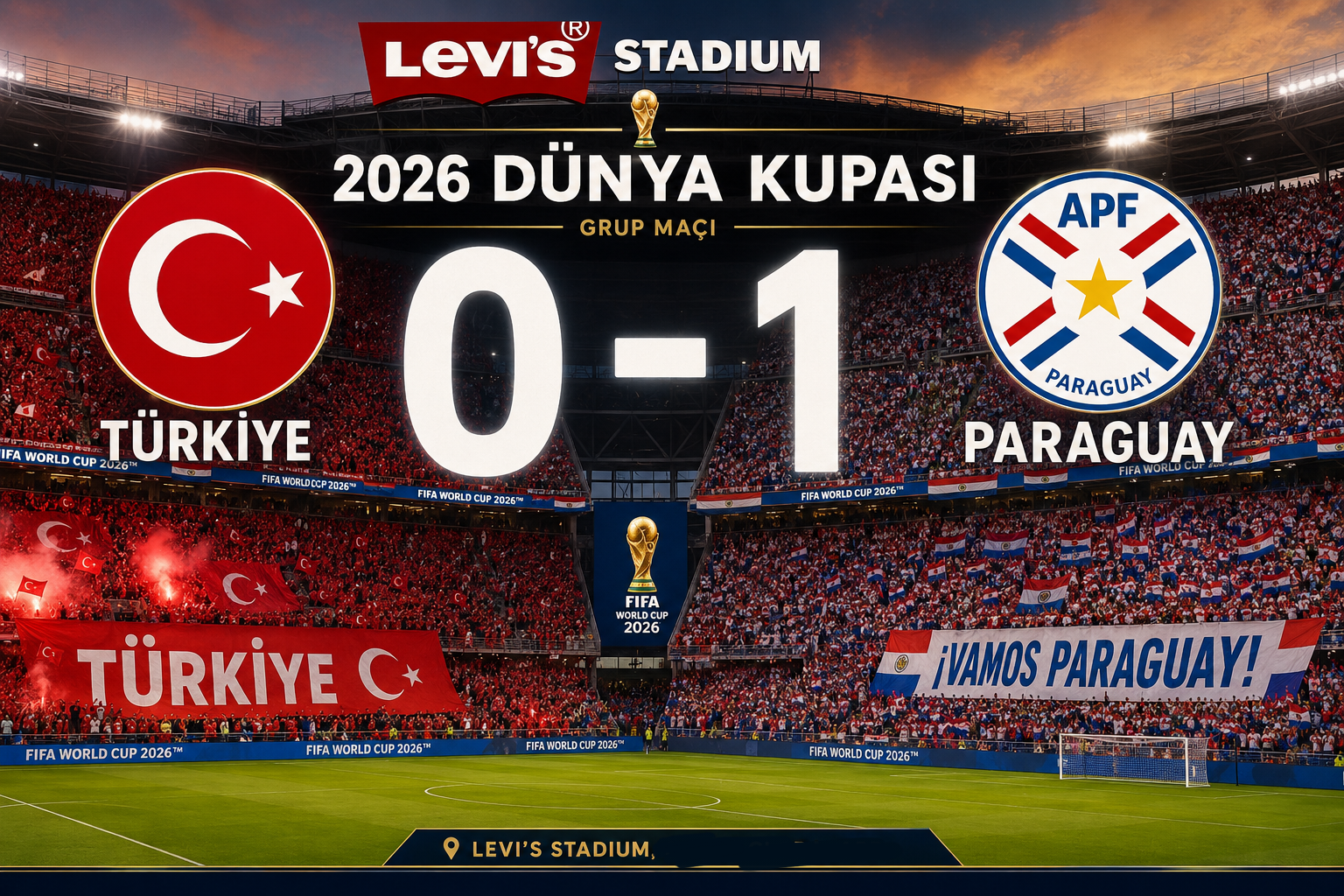 Türkiye-Paraguay Maç Sonucu: Milli Takım Dünya Kupası'na Veda Etti görseli