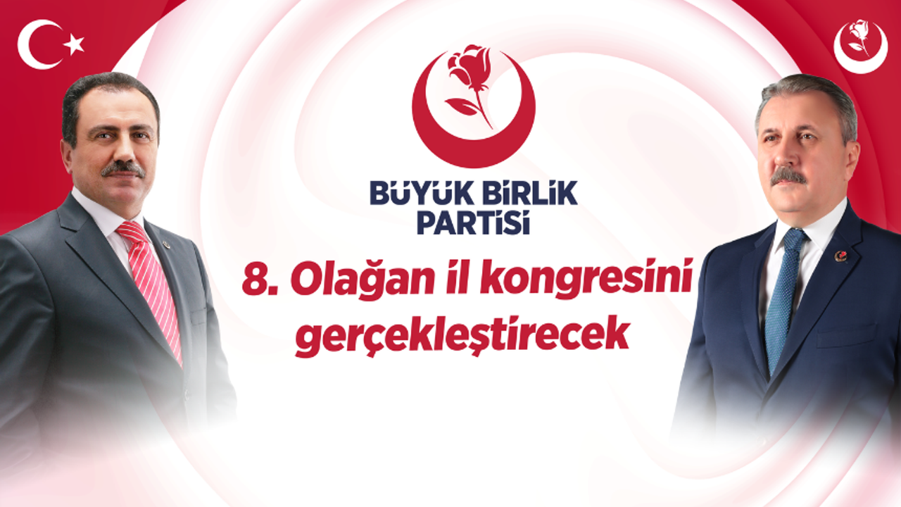 Büyük Birlik Partisi Uşak’ta 8. Olağan İl Kongresini gerçekleştiriyor görseli