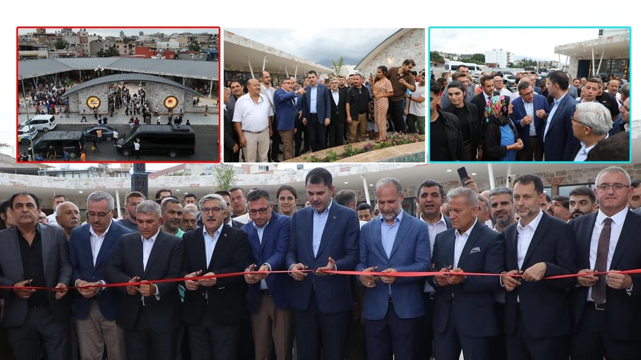 Bakan Kurum İskenderun'da Dönerciler Çarşısını hizmete açtı görseli