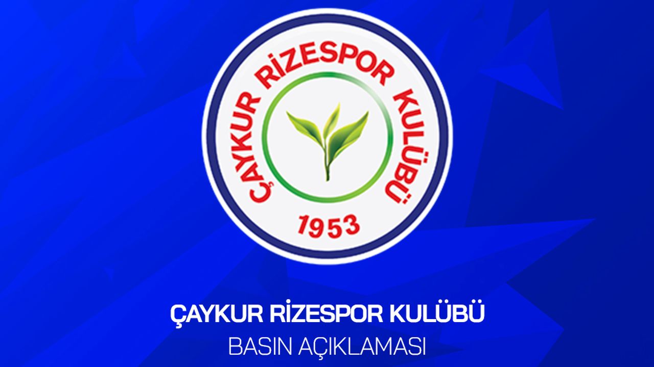 ÇaykurRizespor'dan TFF'ye Yeter Artık Durum görseli