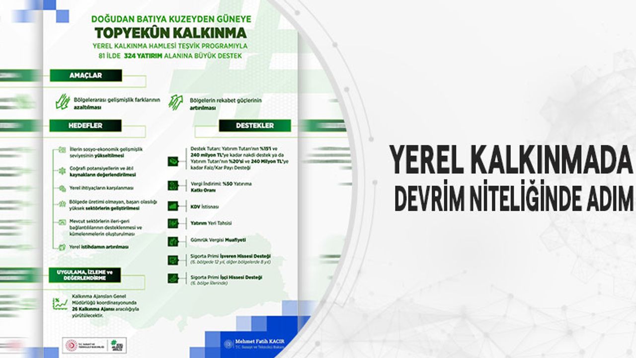 Yerel kalkınmada devrim gibi adım görseli