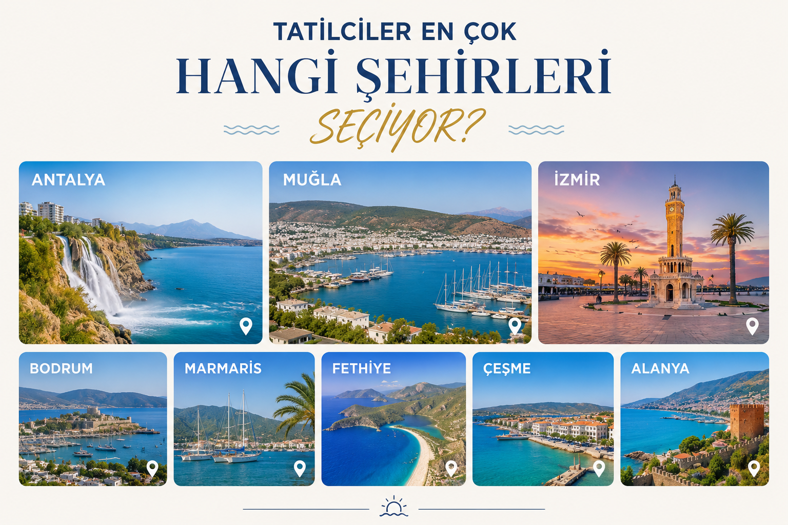 Tatilciler En Çok Hangi Şehirleri Seçiyor? görseli
