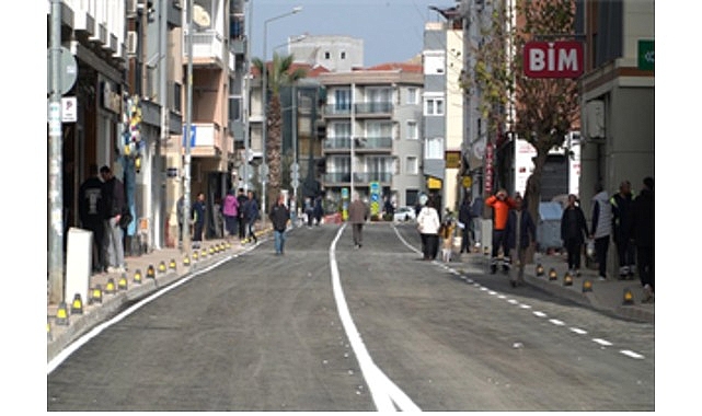 Seferihisar Şehit General Temel Cingöz Caddesi yenilendi görseli