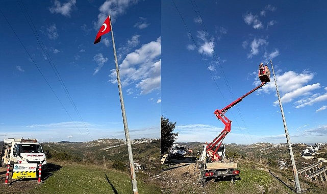 Kocaeli Büyükşehir'den bayrak hassasiyeti görseli