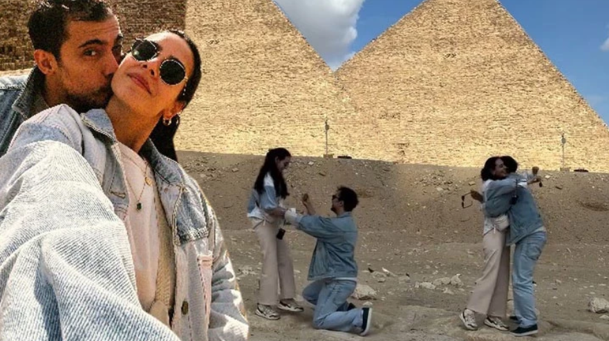 Mısır’da Romantik Teklif: Doğaç Yıldız Ve Başak Çoruh Evleniyor! görseli