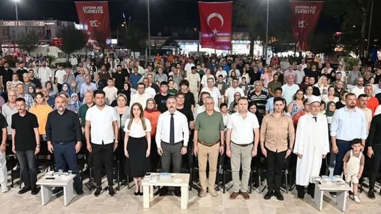 Kemer’de 15 Temmuz anma töreni görseli