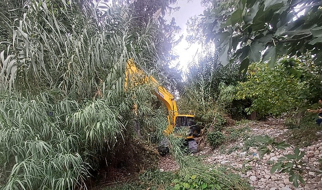 Kemer’de dere temizliği çalışmaları görseli