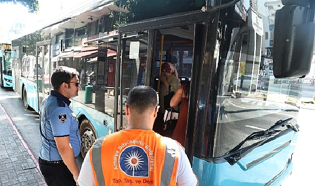 Halk otobüslerinde klima denetimi sürüyor görseli