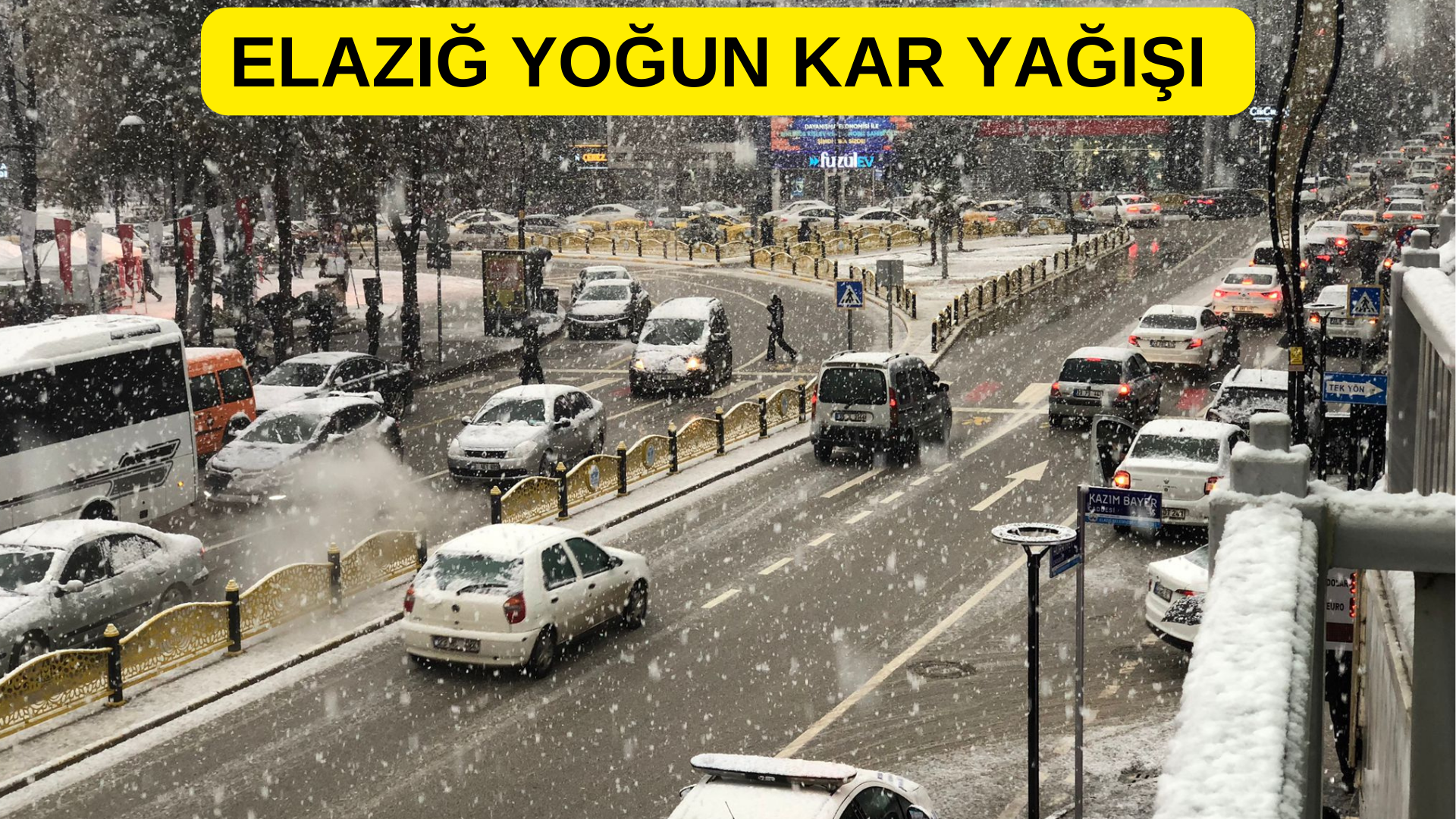 Elazığ geçtiğimiz günlerde yoğun kar yağışına kendini teslim etti. Elazığ’da